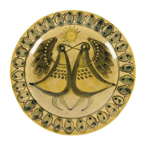 MARGARET HINE (BRITISH 1927-1987) A LARGE STUDIO POTTERY CHARGER