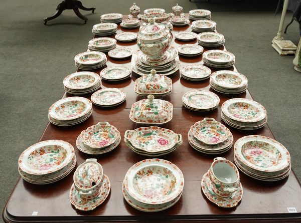 AN EXTENSIVE IRONSTONE CHINA PART DINNER SERVICE