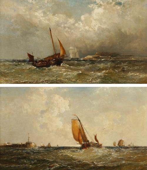 ARTHUR JOSEPH MEADOWS (BRITISH, 1843-1907) (2)