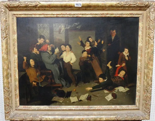 After Henry J. Richter, The Schoolroom, oil on canvas, 44cm x 60cm.