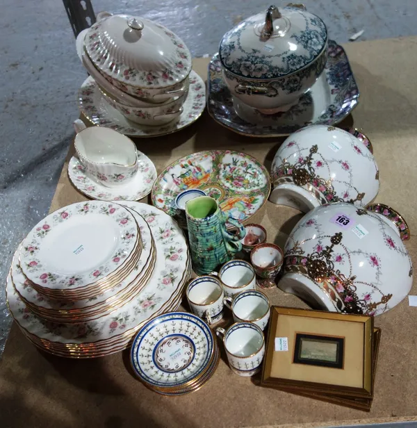 A quantity of ceramics including a Paragon coffee set, a Minton part diner service and sundry. (qty)