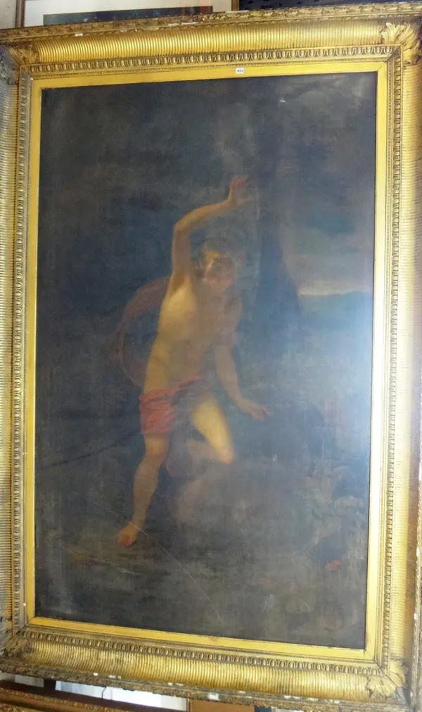 Follower of Sir Joshua Reynolds, Narcissus, oil on canvas, 145cm x 238cm.