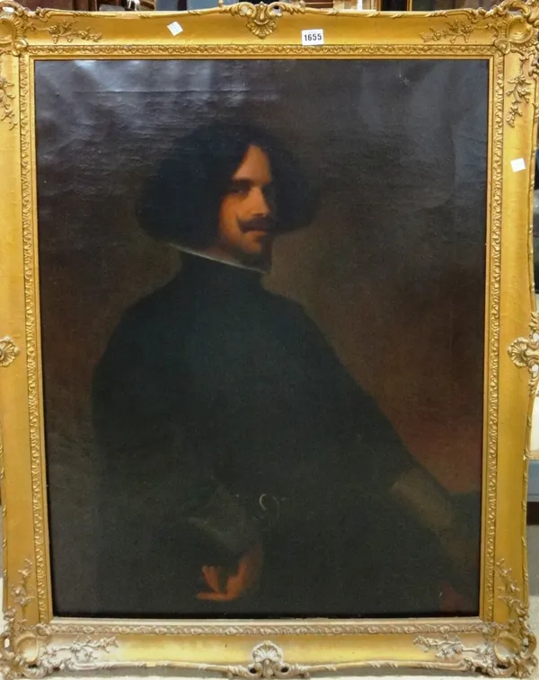 After Diego Velasquez, Poertrait of a gentleman, oil on canvas, 90cm x 70cm.