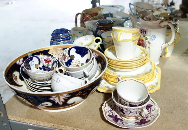 A quantity of ceramic part dinner and tea sets including Gladstone, Worcester and sundry. (qty)