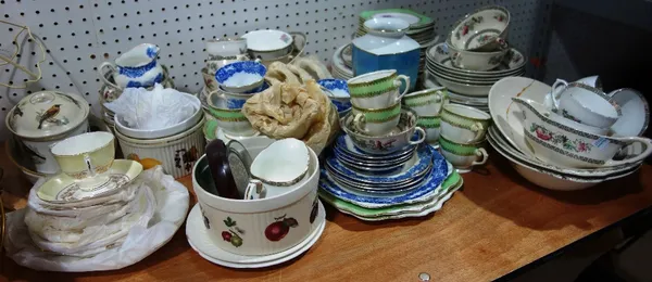 A large quantity of assorted dinner and tea wares including Indian Tree and sundry dinner wares. (qty)