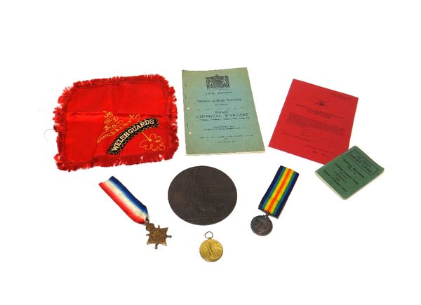 The 1914-15 Star, The 1914-18 British War Medal and The 1914-19 Victory Medal to 13896 PTE J.MURPHY. DEVON;R., The First World War period bronze memor