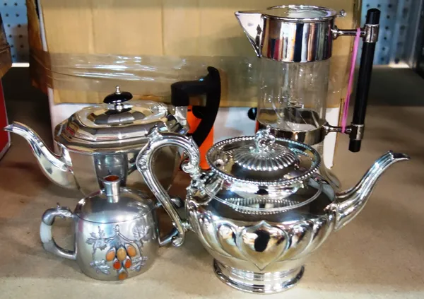 A large quantity of assorted silver-plated items. (qty)