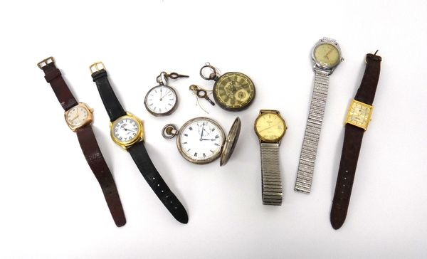 A gentleman's steel cased, Baume Automatic wristwatch, the signed circular silvered dial with gilt Arabic and arrow shaped numerals and with centre se