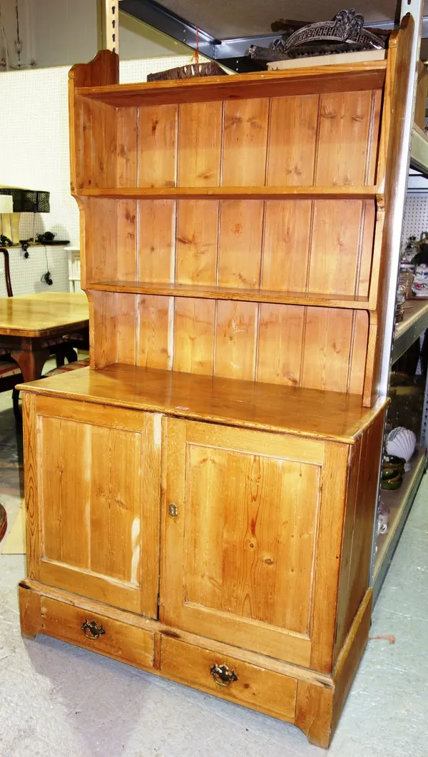 A 20th century pine dresser.