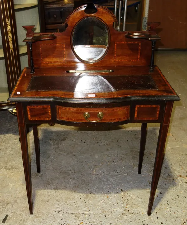 A 19th century mahogany small dressing table.