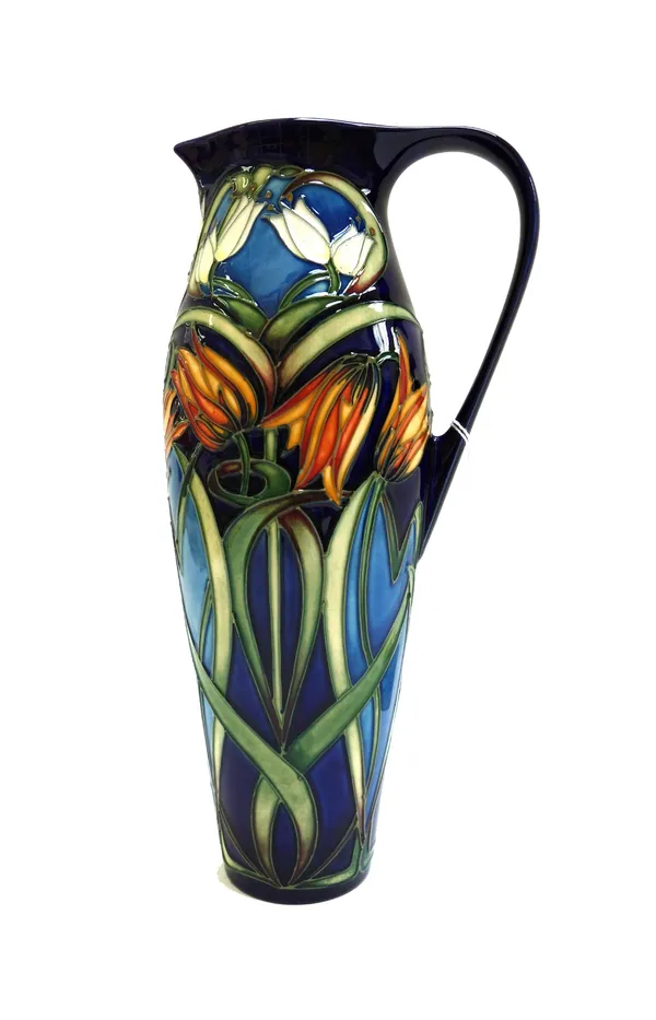 A Moorcroft 'Loch Hope' jug by Philip Gibson, 2004, with printed and painted marks, 27cm high, boxed.