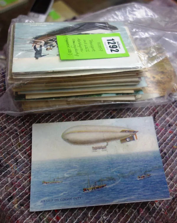 POSTCARDS - interesting Transport selection; with some WW1 cards; including an Airship on convoy duty; approx. 120.