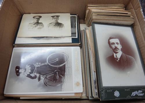 PHOTOGRAPHS - a miscellaneous album; includes 10th Essexs (WW1), Newport (Essex) Grammar School, (ca. 1912, groups & buildings); with some later other