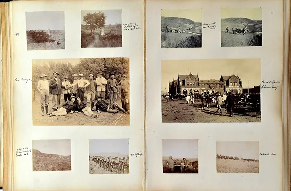 BOER WAR;  a fascinating & important record of the First Battalion, Rifle Brigade in South Africa; including large parade ground & officers group - pr