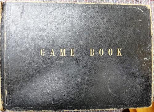 GAME BOOK - mostly Beauport & Rushton Park, but other locations in East Sussex & elsewhere in England / Scotland; 1887-1907; Lamb / Adamson family int