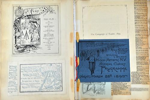 BOER WAR  - Lamb Family interest; an important album of cuttings, programmes, notices, letters, etc., with Rifle Brigade interest;   *  includes field