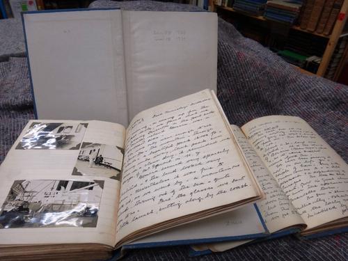 'BUSINESS & PLEASURE' - a year's travelling (1933/34) in New Zealand / Australia and South Africa; approx. 880pp. in 3 clothbound notebooks, with seve