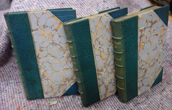 [BRONTE, C]  Shirley. A Tale. By Currer Bell  . . .  First Edition, 3 vols. advert. leaves (vols. 1 & 3), mid 20th cent. turquoise half morocco & marb