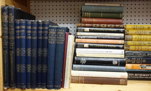 [ECCLESIASTICAL ARCHITECTURE]  an older & newer general selection, including mediaeval sculpture & tombs.  *  for local areas see subsequent lots
