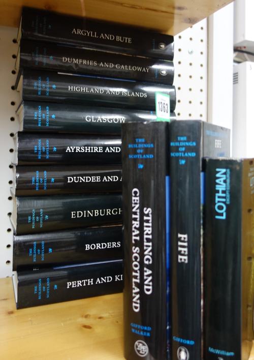 PEVSNER'S Buildings of Scotland, 12 vols. all (save one) in the new ('tall') edition. illus., d/wrappers. 1978-2012.