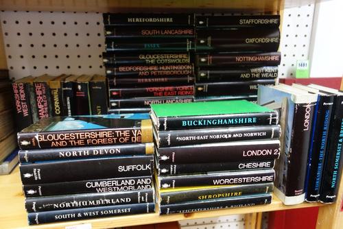 PEVSNER'S Buildings of England series, 44 vols. of the original sm. crown 8vo. series. illus., d/wrappers; (vs. dates)  *  some of these are still cur