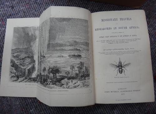 LIVINGSTONE (D.)  Missionary Travels and Researches in South Africa  . . .  First Edition. folded frontispiece, portrait, 23 wood-engraved plates, 2 f