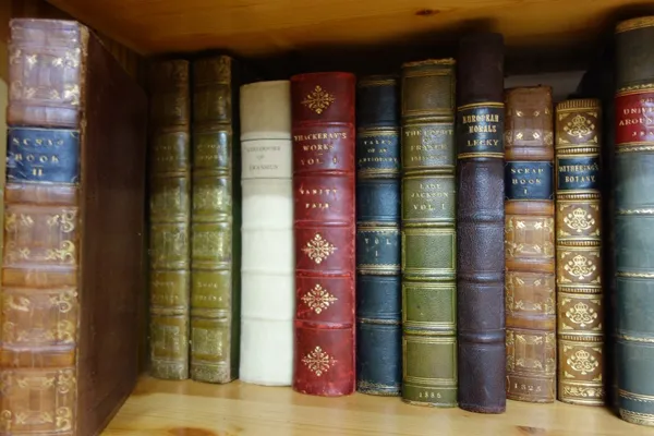 OLD LEATHER - an interesting selection, mainly 19th cent. literary.