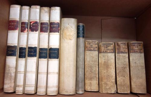 BERNI (F.)  Orlando Innamorato di Matteo Bojardo.  4 vols. engraved frontis.; 19th cent. vellum, gilt-ruled spines, marbled e/ps. & edges. Milan, 1806