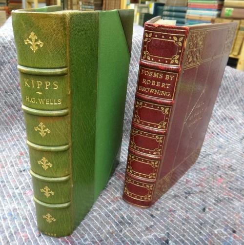 WELLS (H.G.)  Kipps: the story of a simple soul.  First Edition. half title, 8pp. publisher's adverts.; later green half morocco & cloth, gilt-decorat