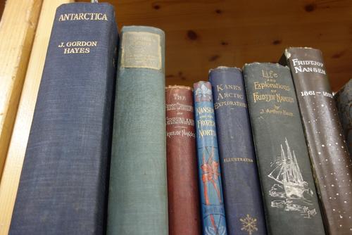 HAYES (J.G.)  Antarctica: a treatise on the southern continent.  First Edition. 16 photo. plates & 14 charts (some folded); gilt cloth. 1928; with 6 o