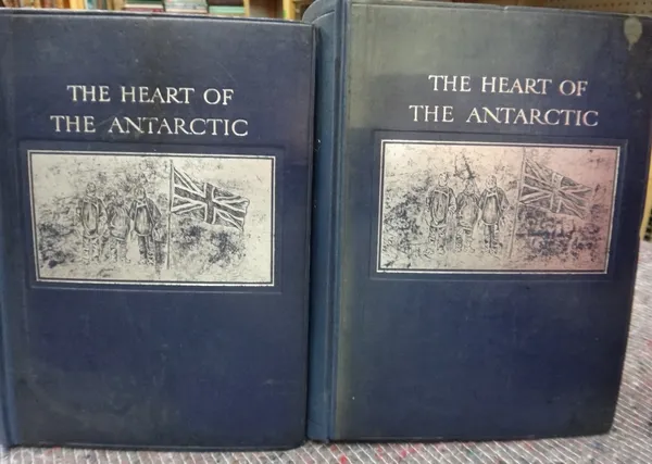 SHACKLETON (E.H.)  The Heart of the Antarctic: being the story of the British Antarctic Expedition 1907-1909  . . .  First Edition, 2 vols. complete w