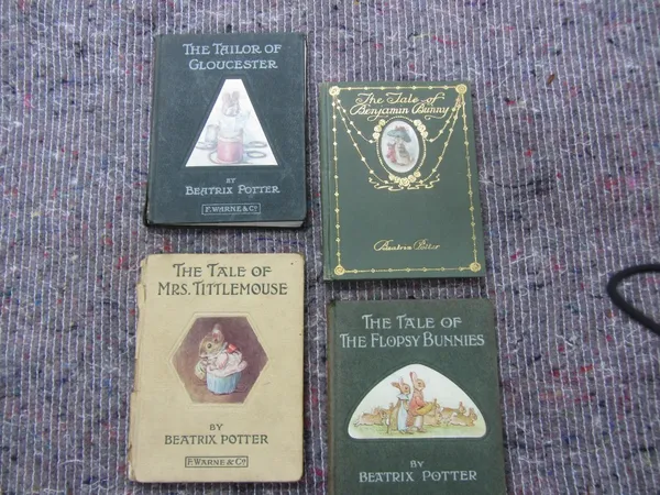 POTTER (B.)  The Tailor of Gloucester.  First Edition (2nd issue). coloured illus., white-lettered dark green boards with the triangular illus. (withi