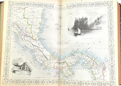 WRIGHT (T.)  The Universal Pronouncing Dictionary  . . .  5 vols. with num. engraved portraits, plates, & the series of 79 d-page Tallis maps (outline