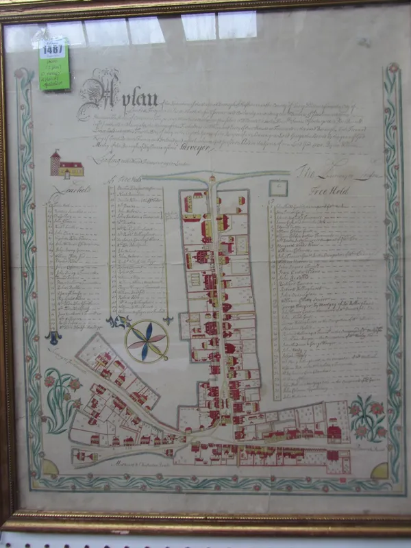 William MORLEY -   A Plan of the Scituation (sic) of the Ancient Borough of Haslemere within the Country of Surry  . . .  50 x 45cms.,  hand-coloured