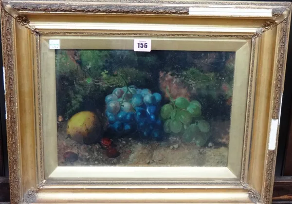 B. A. Froggett (19th century), Still life of fruit, oil on canvas, signed and dated 1886.