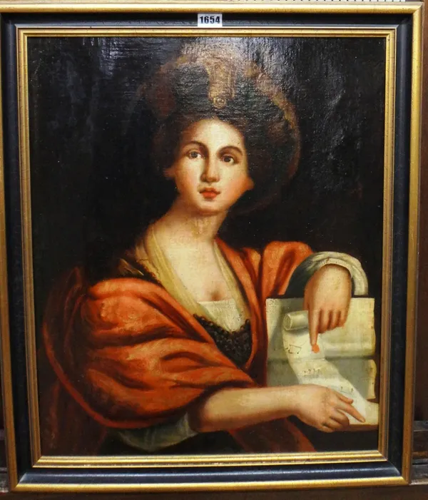 After Domenichino, The Cumaean Sibyl, oil on canvas, 57cm x 46.5cm.