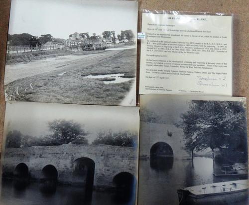 Sir Frank Short, A group of three photographs of Shopham and Shoreham Bridges, unframed.(3)