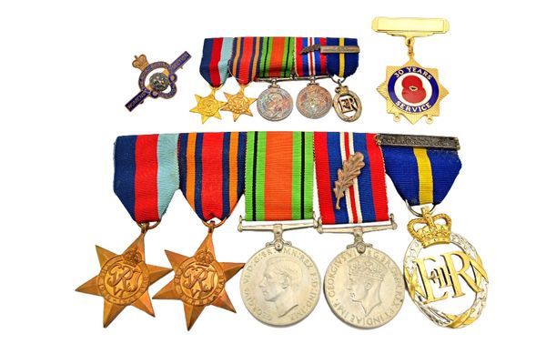 Five mostly Second World War medals, comprising; The 1939-45 Star, The Burma Star, The Defence Medal, The War Medal, with M.I.D spray and The Army Eme