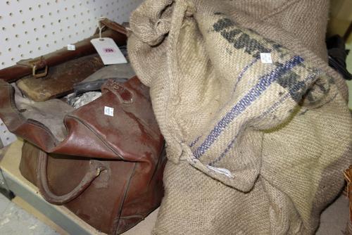 A group of vintage cricket equipment, bowls, shoe lasts and sundry.