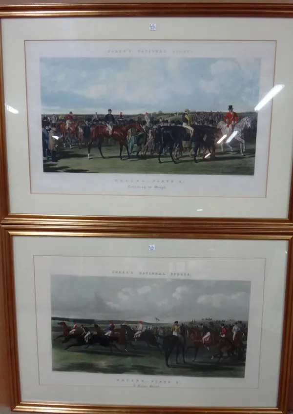 After John Frederick Herring senior, Fores's National Sports: Racing. Four aquatints with hand colouring.(4)