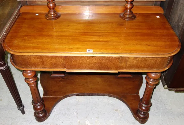 A Victorian mahogany dressing table.