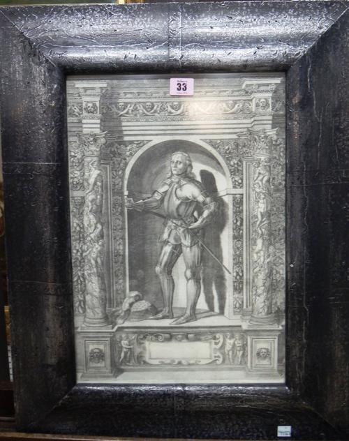 After Francesco Terzi, Portrait, engraving.