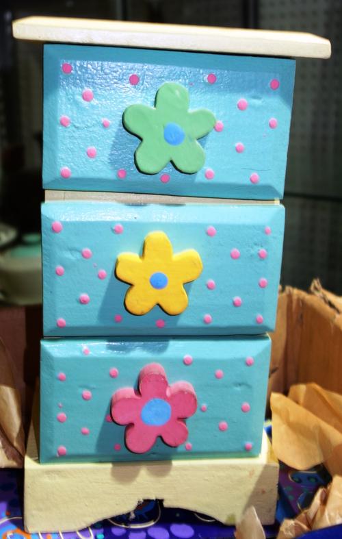 A quantity of 20th century painted two drawer table top chests.