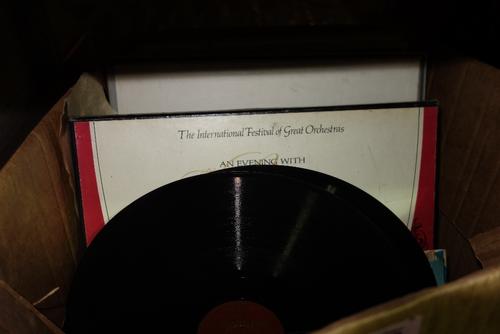 A quantity of vinyl records, including The Beatles and sundry. (qty)  55