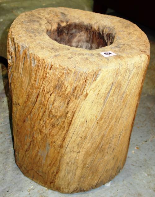 A 20th century dug out tree section.