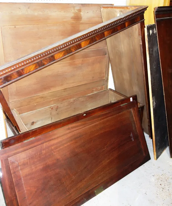 A 19th century mahogany wardrobe, dismantled  6