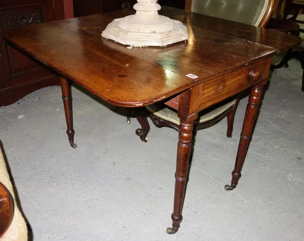 A Regency mahogany Pembroke table.
