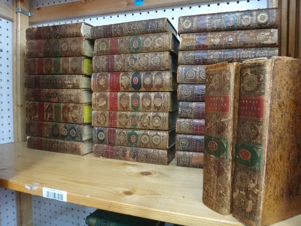THE ANNUAL REGISTER - 27 various vols. for the years 1759 - 1842.  contemp. tree calf, gilt-decorated spines with red & green labels. 1760-1843.