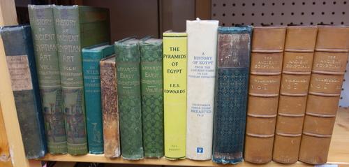 ANCIENT EGYPT - a small miscellany, with a few related (13 books).  *  includes Wilkinson's The Manners and Customs of the Ancient Egyptians (new edit