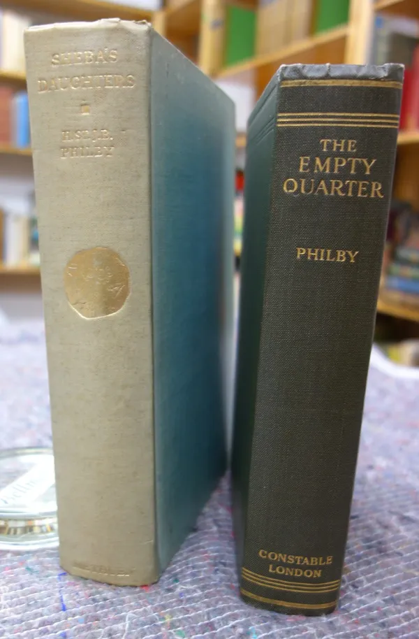 PHILBY (H. St. J.)  The Empty Quarter: being a description of the Great South Desert of Arabia known as Rub' al Khali.  First Edition. 33 photo. plate